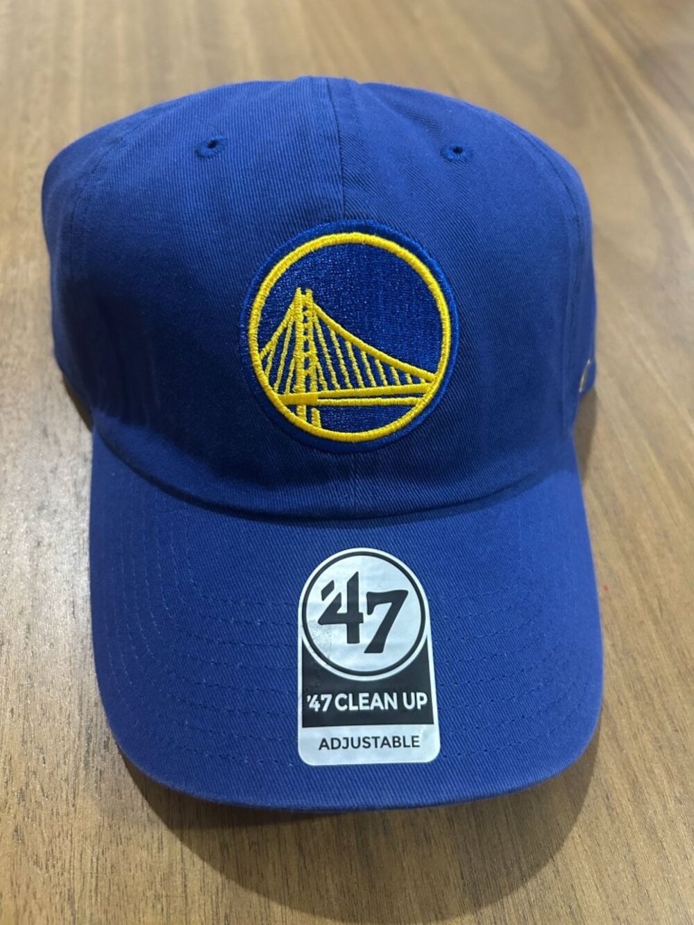 NWT Golden State Warriors Royal Blue 47 Clean Up Adjustable Hat New